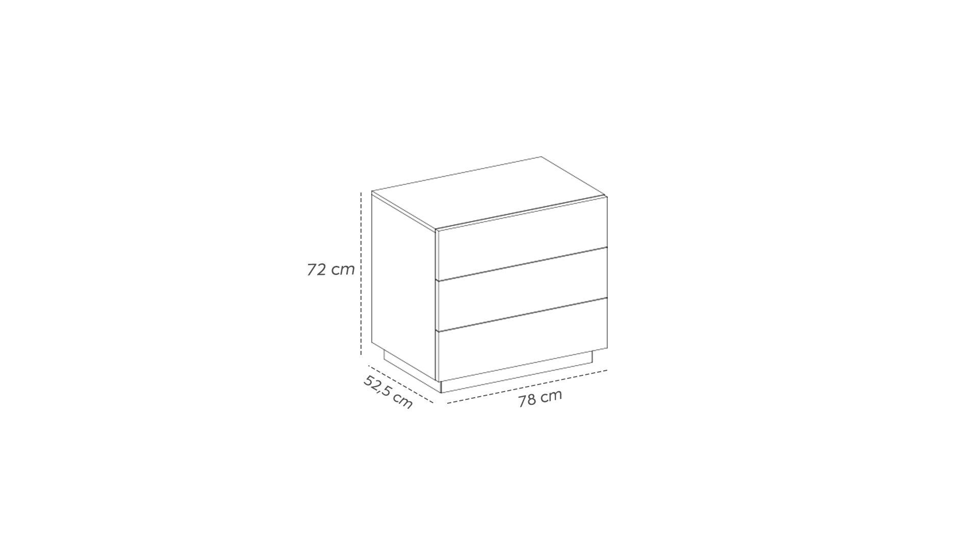 Bloc TV Commode en Cachemire