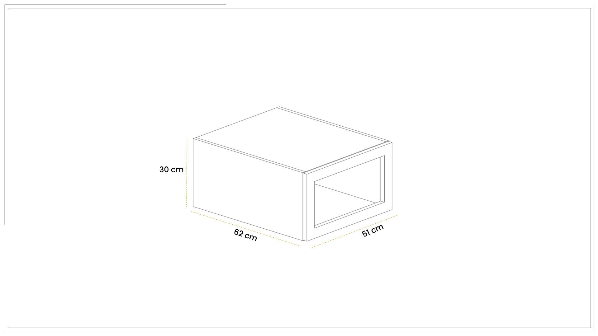 Cappadocia 50cm Wardrobe Upper Module