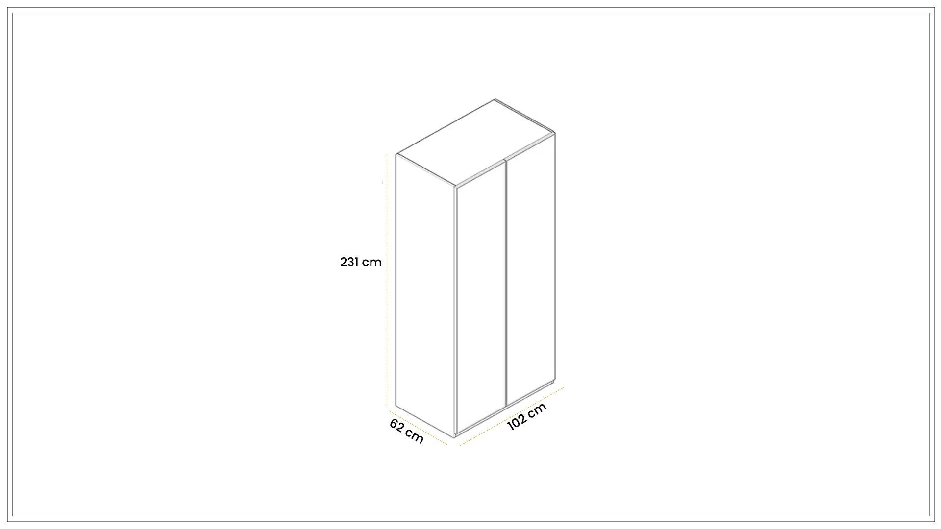 Oylat 100cm Wardrobe