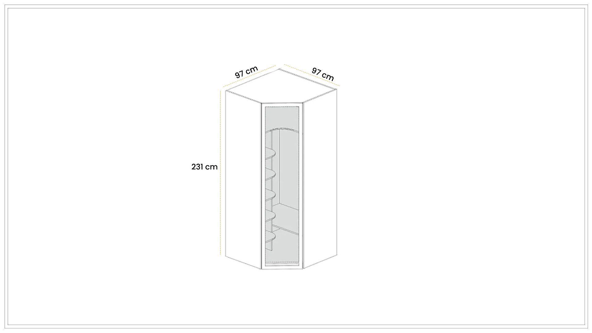 Oylat Corner Wardrobe