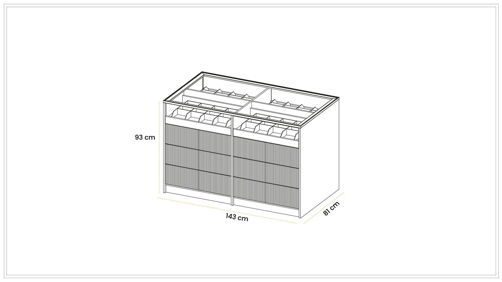 Defne Island Chest of Drawers