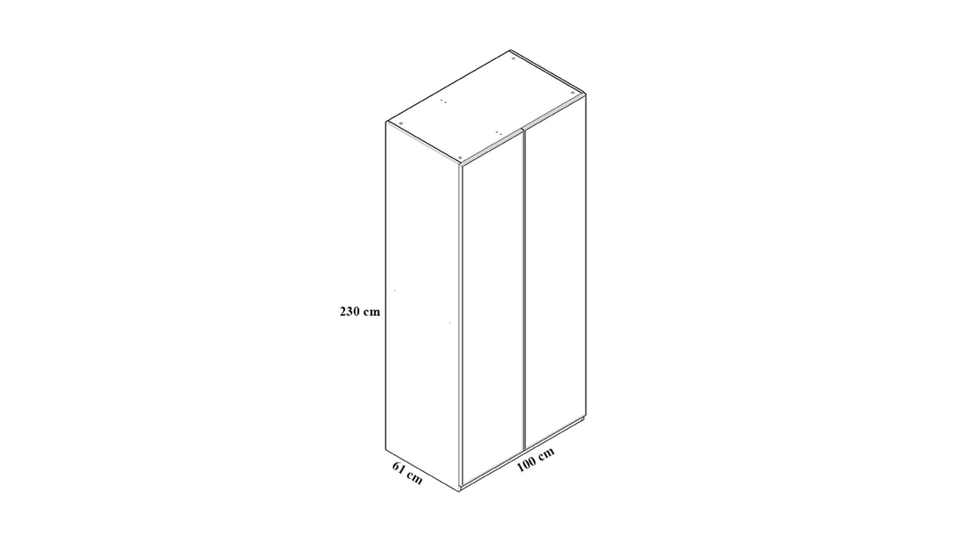 Antik 100cm Wardrobe