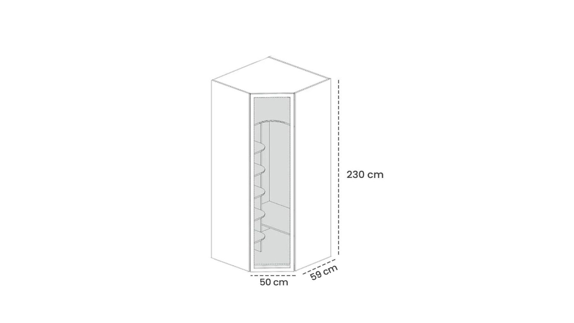 Defne Corner Wardrobe