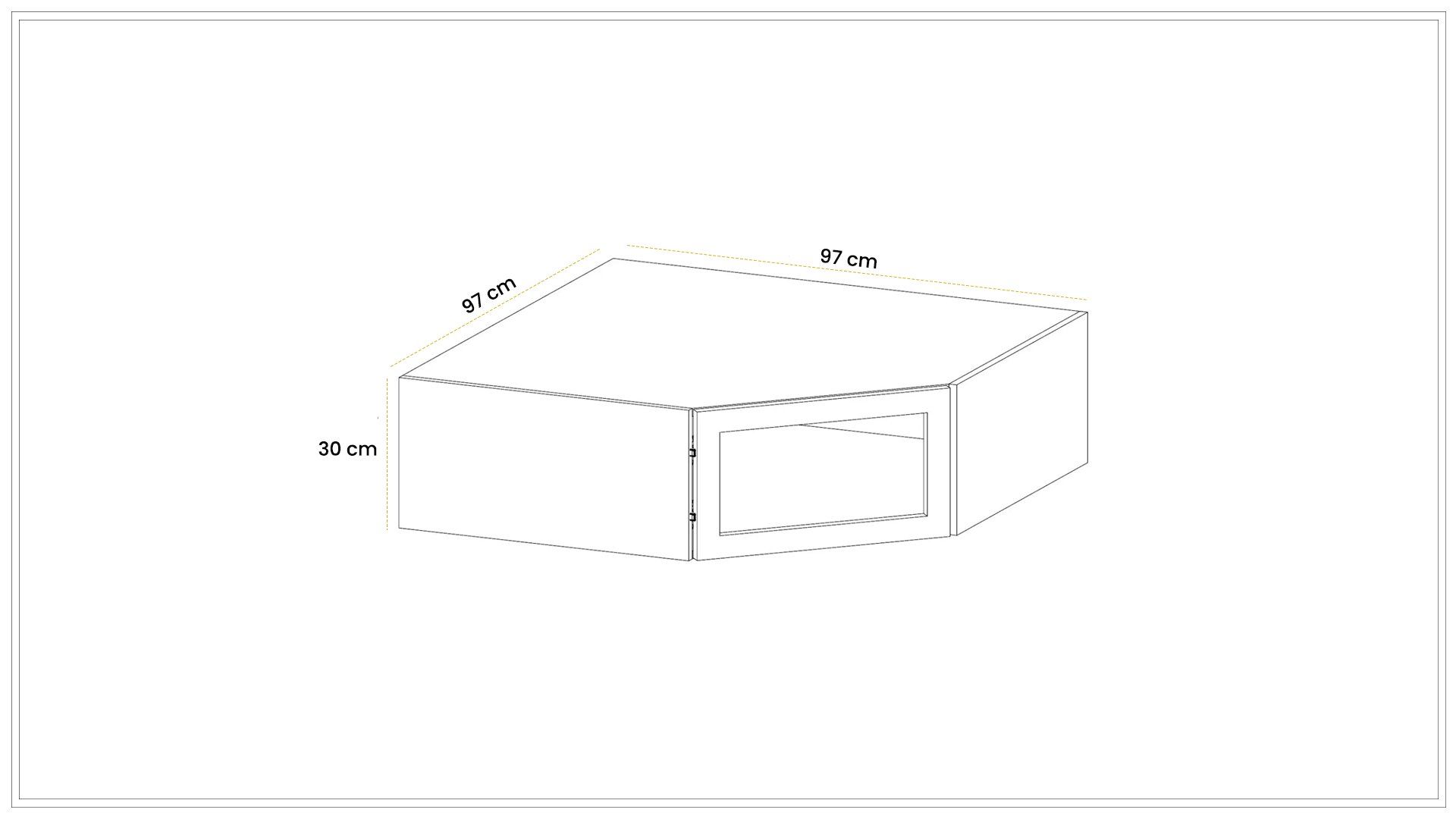 Kapadokya Köşe Dolap Üst Ek Modül