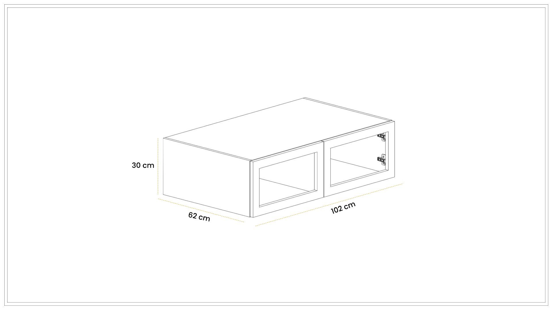 Cappadocia 100cm Wardrobe Upper Module