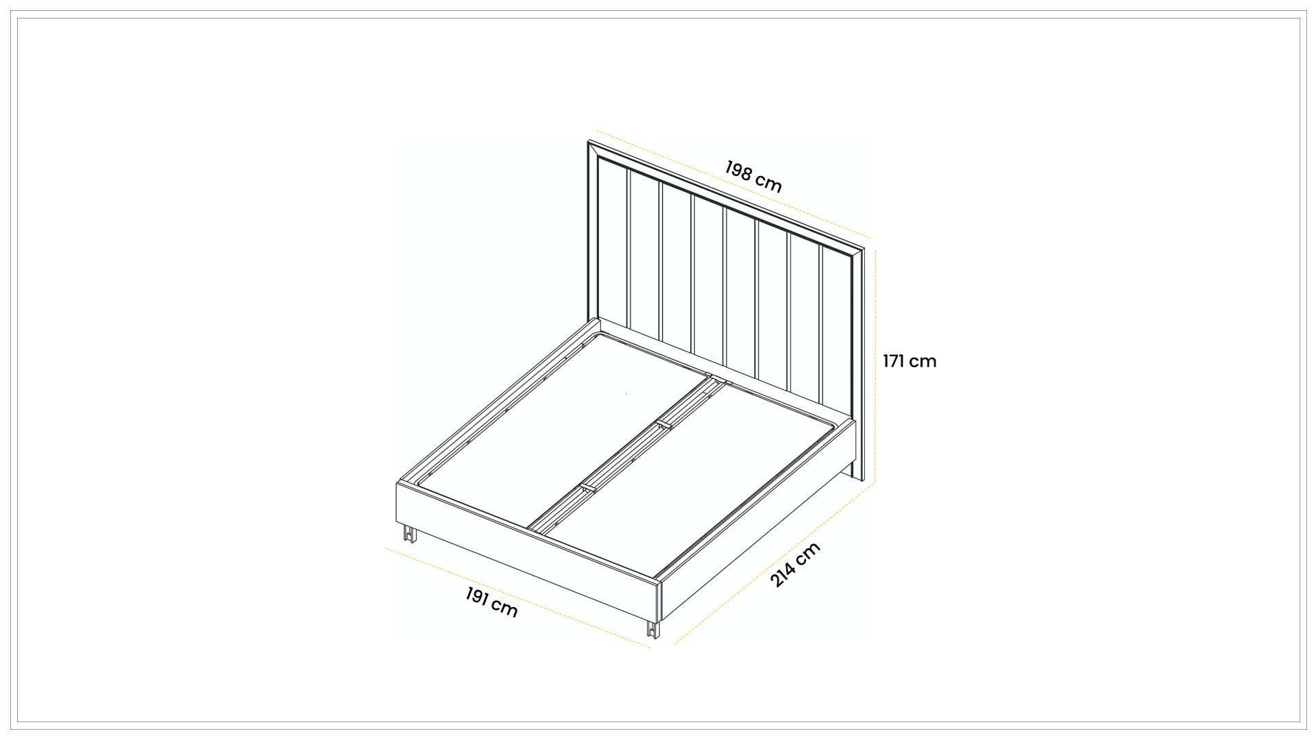Oylat 180cm Bed without Board