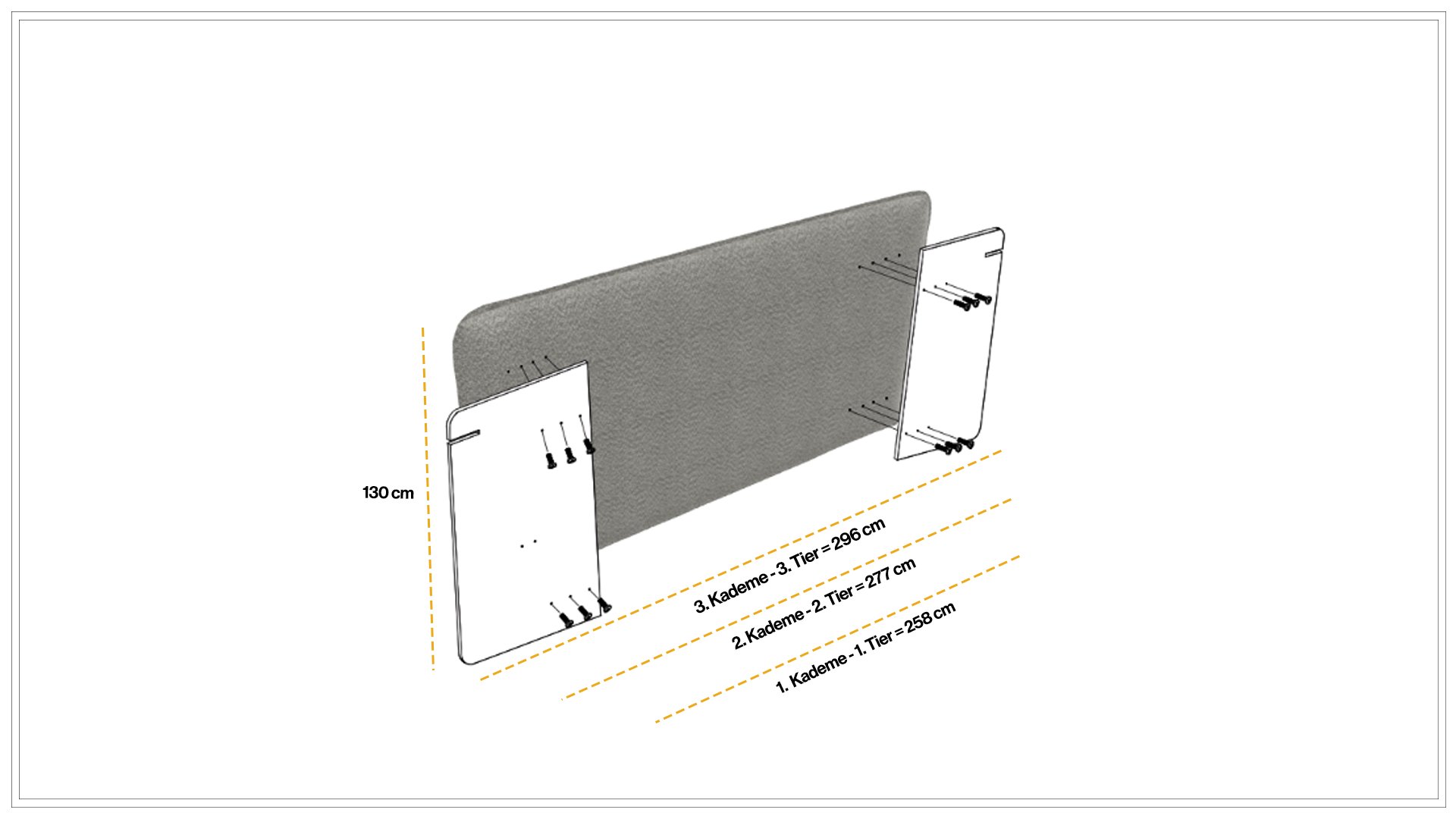 Dolunay Premium Nightstand board