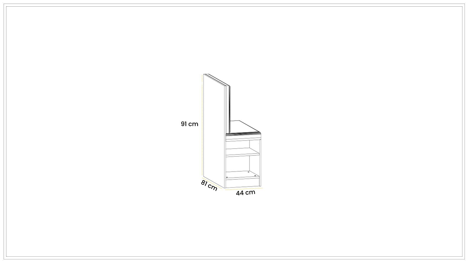 Cashmere Island Dresser Bench