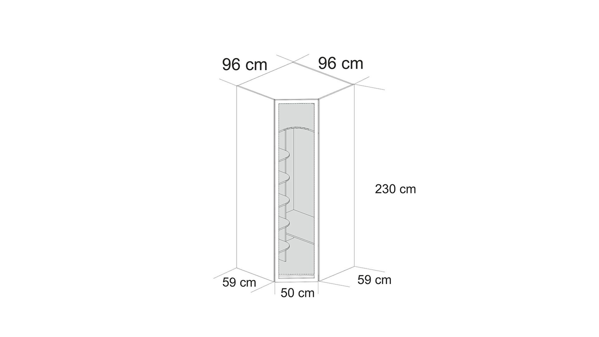 Antik Corner Wardrobe