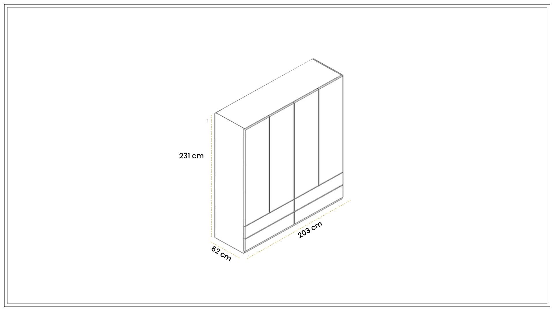 Oylat 200cm Wardrobe