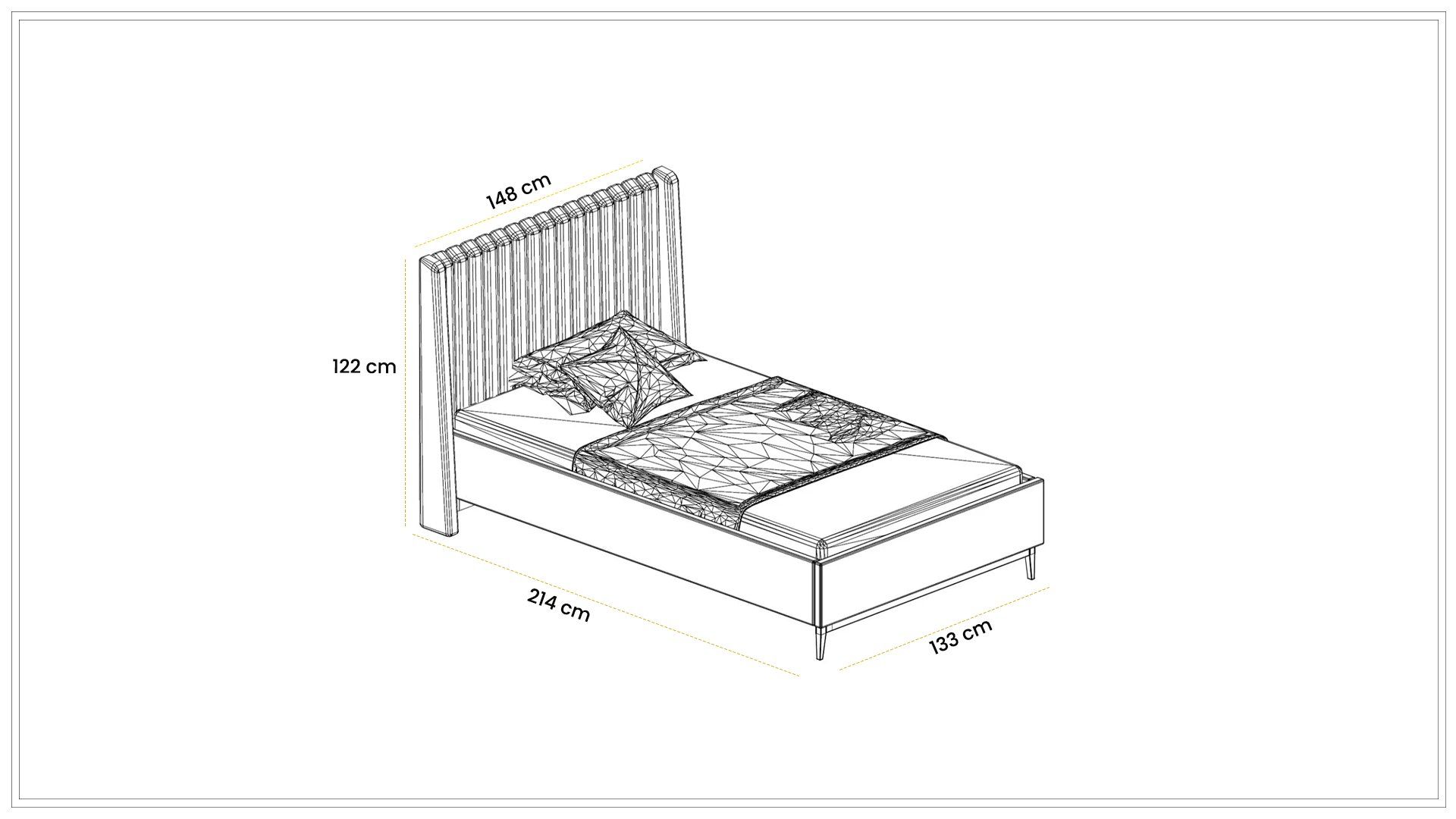 Defne 120 cm Karyola Bençsiz