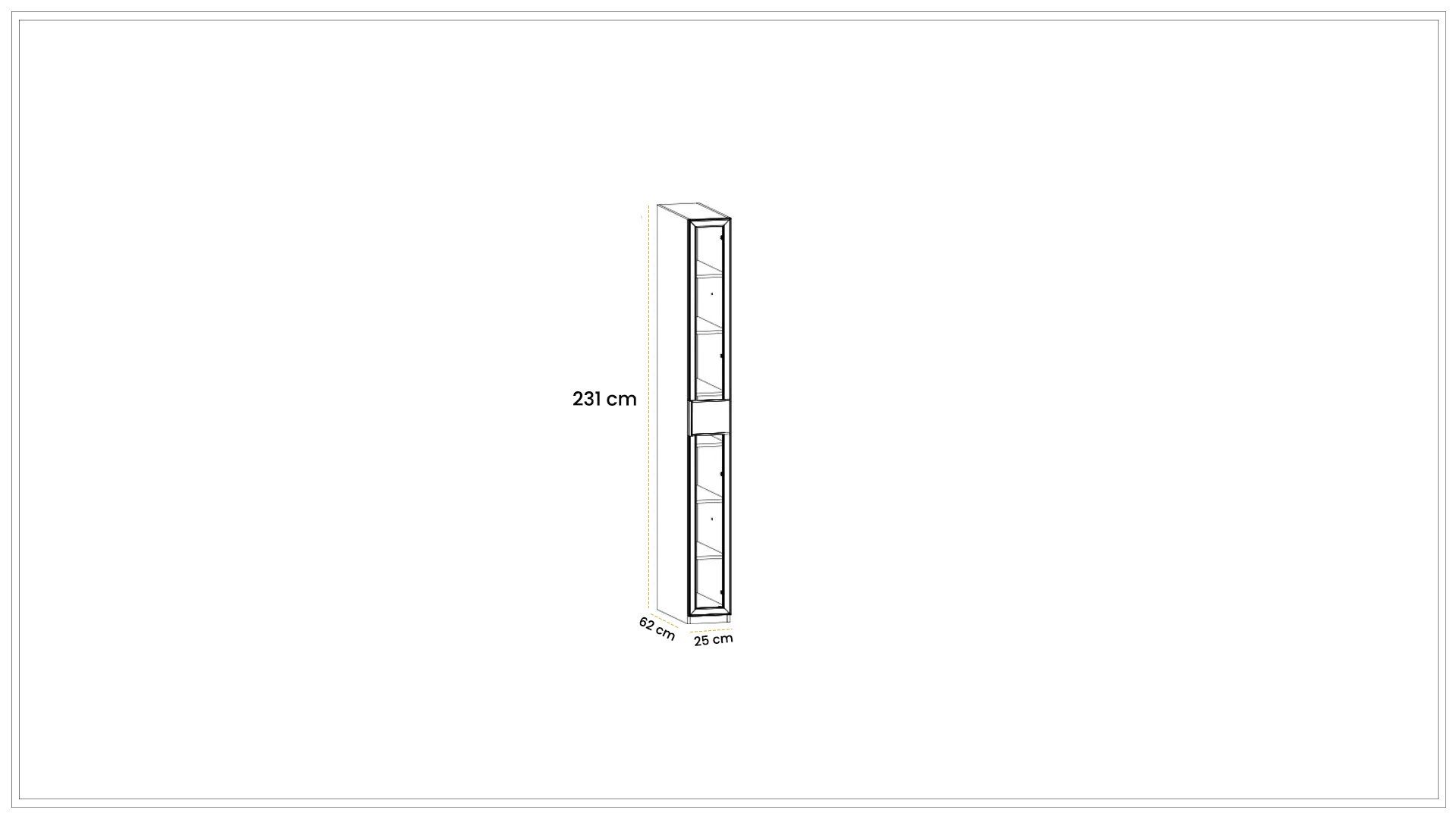 Cashmere 25 cm Wardrobe
