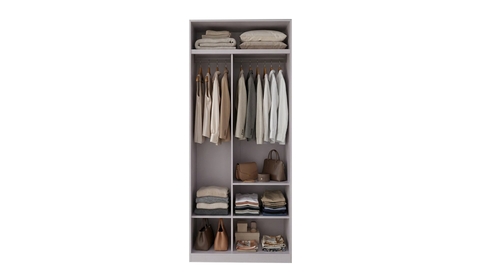 Zerre 100 cm V4 Narrow Size Wardrobe with Hanging Rail