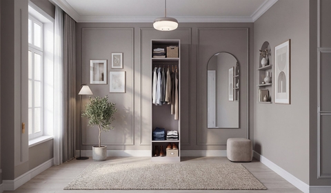 Armoire d’angle gauche Kaşmir 50 cm