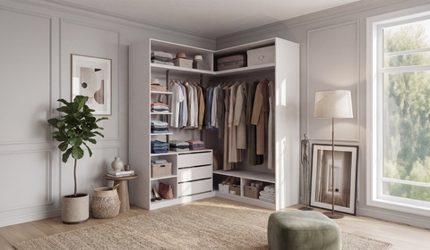 Dolunay Akordiyon Kapaklı Köşe Dolap