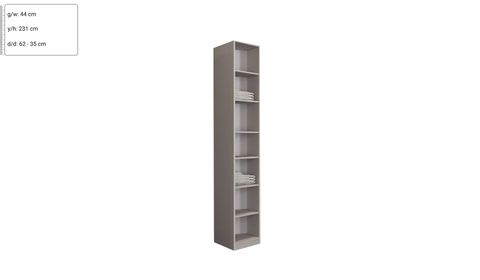 Kaşmir 50 cm Açılı Sağ Dolap