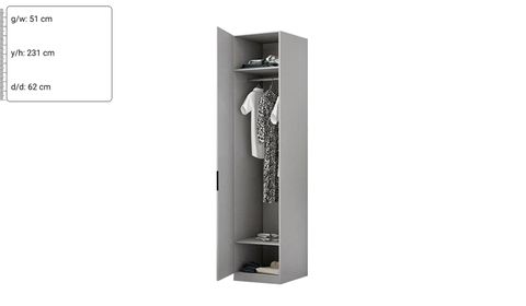Defne 50 cm Askılı Dolap Sol