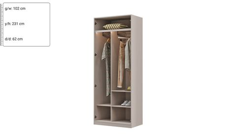 Kaschmir 100 cm V4 Schmaler Hängeschrank