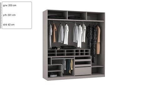 Defne 200 cm Dolap