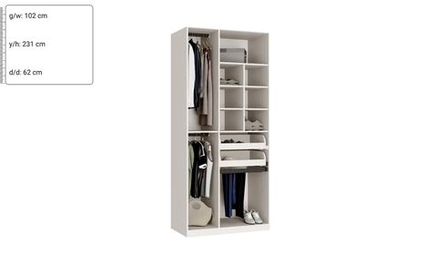 Defne Pantolon Askılı Dolap 100 cm