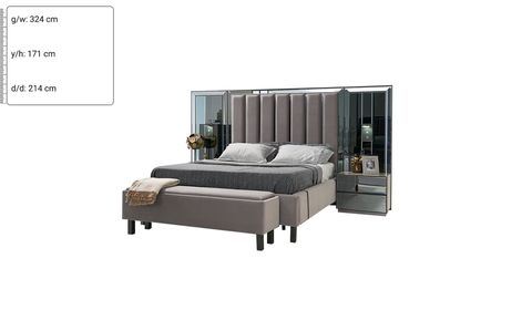 Oylat 180 cm Panolu Karyola