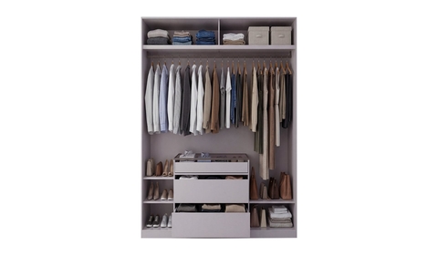 Zerre 150 cm Accordion Wardrobe