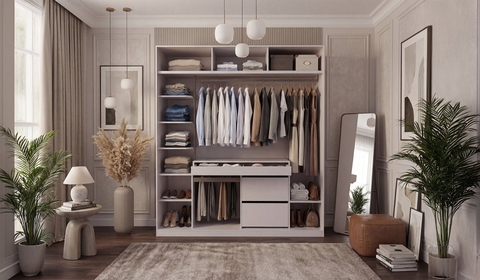 Шкаф Kaşmir 200 см с дверью-аккордеоном