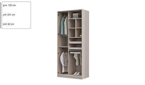 Kaschmir 100 cm V2 Pullover Kleiderschrank