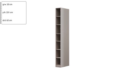 Kaschmir Kleiderschrank 35 cm