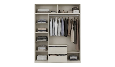 Teba 174 cm Accordion Wardrobe