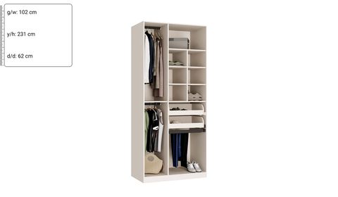 Kapadokya Pantolon Askılı Dolap 100 cm