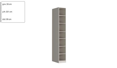 Defne 35 cm Raflı Dolap