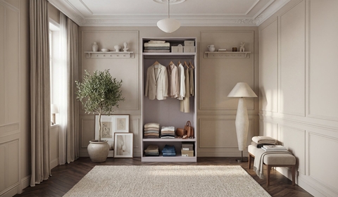 Zerre 100 cm V5 Uzun Askılıklı Dolap