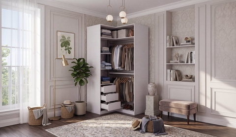 Полная Луна Угловой шкаф 2 двери