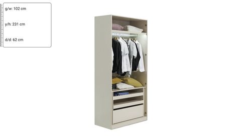 Kapadokya 100 cm Çekmeceli Dolap