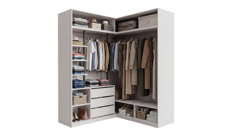 Zerre Accordion Door Corner Cabinet