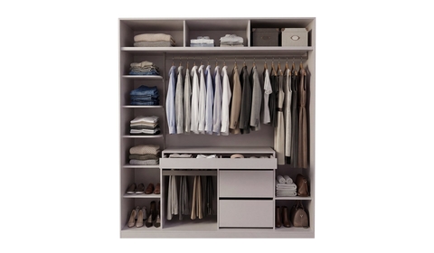 Zerre 200 cm Accordion Wardrobe