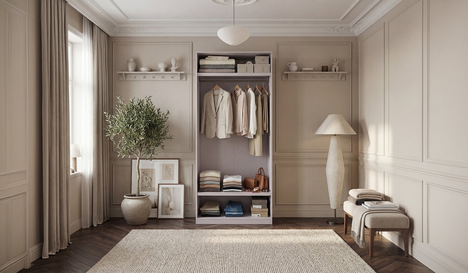 Кашемировый длинный подвесной шкаф V5 100 см