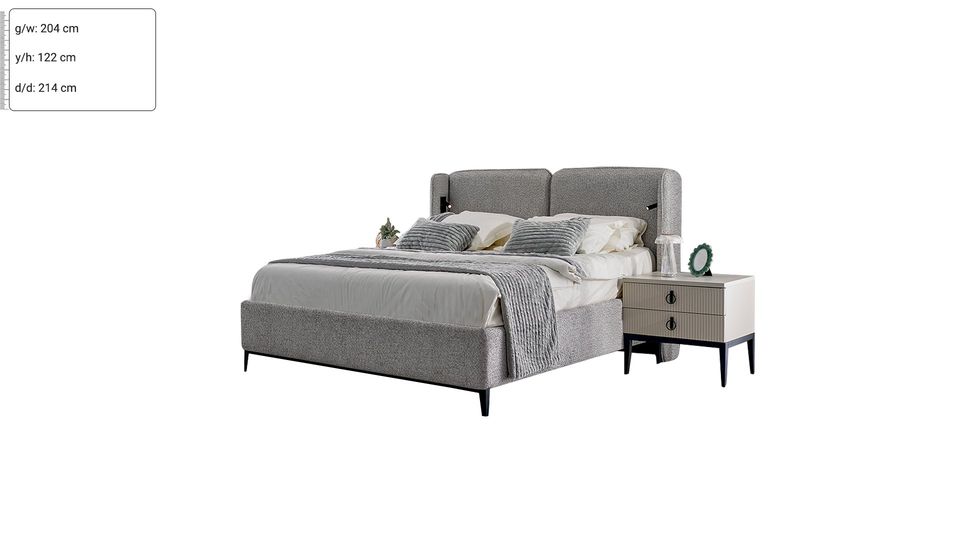 Defne 160 cm Premium Benchsiz Karyola